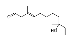 (4E)-10-hydroxy-4,10-dimethyldodeca-4,11-dien-2-one Structure
