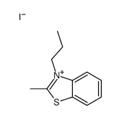 2-甲基-3-丙基苯并噻唑鎓碘化物结构式