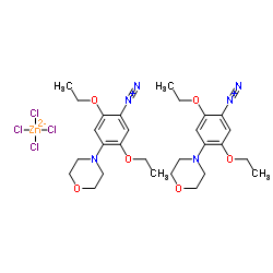 2,5-二乙氧基-4-(吗啉-4-基)苯二氮杂四氯化锌结构式