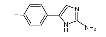 5-(4-氟苯)-1H-咪唑-2-胺结构式