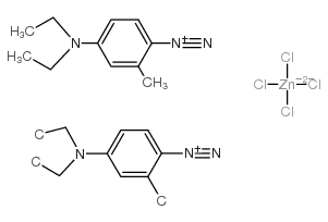 4-DIETHYLAMINO-2-METHYLBENZENEDIAZONIUM CHLORIDE HEMI(ZINC CHLORIDE) SALT Structure