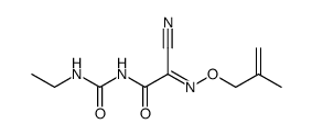 2-Cyan-2-(2-methyl-2-propenyl)-oxyimino-N-ethylcarbamoyl-acetamid结构式