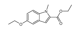 ethyl 5-ethoxy-1-methylindole-2-carboxylate结构式