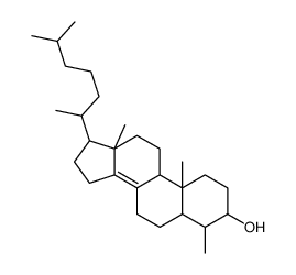 4α-Methyl-5α-cholest-8(14)-en-3β-ol结构式