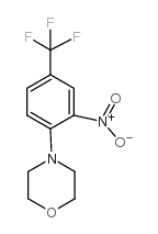 N-[2-硝基-4-(三氟甲基)苯基]吗啉结构式