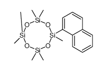 2,2,4,4,6,6,8-heptamethyl-8-naphthalen-1-yl-1,3,5,7,2,4,6,8-tetraoxatetrasilocane结构式