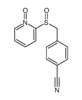 4-[(1-oxidopyridin-1-ium-2-yl)sulfinylmethyl]benzonitrile结构式