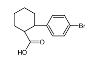 (1R,2R)-2-(4-bromophenyl)cyclohexane-1-carboxylic acid结构式