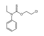 O-(2-chloroethyl) N-ethyl-N-phenylcarbamothioate Structure