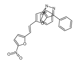 5-[2-(5-nitrofuran-2-yl)ethenyl]-1,3-diphenylfuro[3,2-c]pyrazole结构式