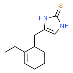 2H-Imidazole-2-thione,4-[(2-ethyl-2-cyclohexen-1-yl)methyl]-1,3-dihydro-(9CI)结构式