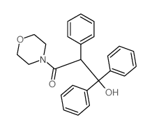1-Propanone,3-hydroxy-1-(4-morpholinyl)-2,3,3-triphenyl-结构式