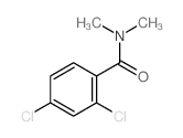 2,4-dichloro-N,N-dimethyl-benzamide结构式