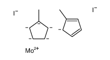 diiodomolybdenum,5-methylcyclopenta-1,3-diene,methylcyclopentane Structure