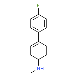 N-Methyl-4-(p-fluorophenyl)-3-cyclohexen-1-amine结构式
