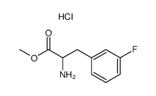 2-氨基-3-(3-氟苯基)丙酸甲酯盐酸盐结构式