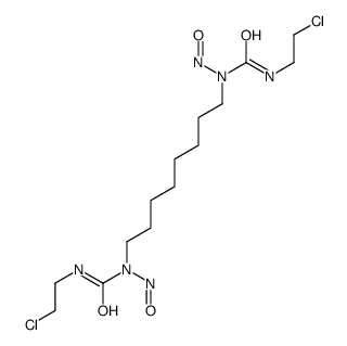 3-(2-chloroethyl)-1-[8-[2-chloroethylcarbamoyl(nitroso)amino]octyl]-1-nitrosourea结构式