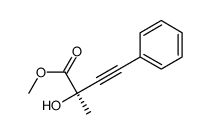 methyl (2R)-2-hydroxy-2-methyl-4-phenylbut-3-ynoate Structure