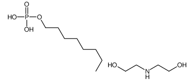 octyl dihydrogen phosphate, compound with 2,2'-iminodiethanol (1:1) Structure