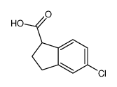 5-chloro-2,3-dihydro-1H-indene-1-carboxylic acid结构式