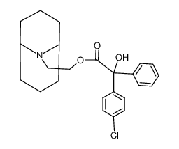 4-Chlorobenzilic acid=2-(9-azabicyclo[3.3.1]nonan-9-yl)ethyl ester Structure