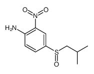 4-(2-methylpropylsulfinyl)-2-nitroaniline结构式