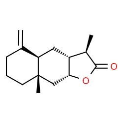 (3R)-3aα,4,4aβ,5,6,7,8,8a,9,9aα-Decahydro-3α,8aα-dimethyl-5-methylenenaphtho[2,3-b]furan-2(3H)-one结构式