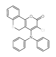 3-chloro-4-(N-phenylanilino)-5H-thiochromeno[4,3-b]pyran-2-one Structure