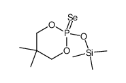 5,5-dimethyl-2-(trimethylsiloxy)-1,3,2-dioxaphosphorinane 2-selenide结构式