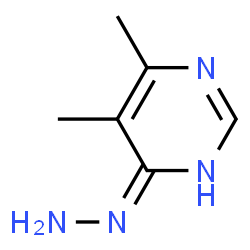 4(1H)-Pyrimidinone, 5,6-dimethyl-, hydrazone (9CI) Structure