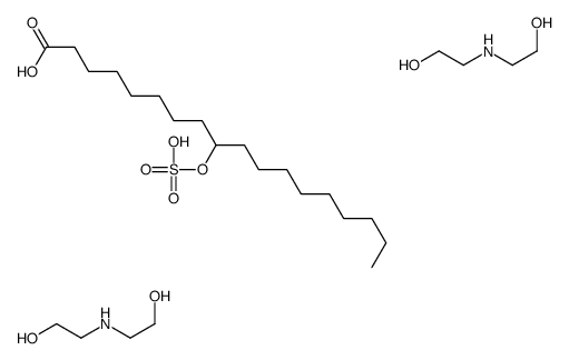 2-(2-hydroxyethylamino)ethanol,9-sulfooxyoctadecanoic acid结构式