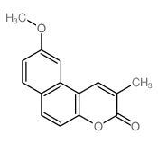 9-methoxy-2-methylbenzo[f]chromen-3-one结构式