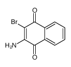 2-amino-3-bromonaphthalene-1,4-dione Structure