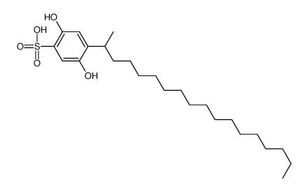 2,5-dihydroxy-4-octadecan-2-ylbenzenesulfonic acid结构式
