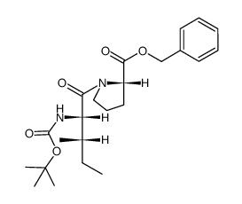 (S)-benzyl 1-((2S,3S)-2-(tert-butoxycarbonylamino)-3-methylpentanoyl)pyrrolidine-2-carboxylate结构式