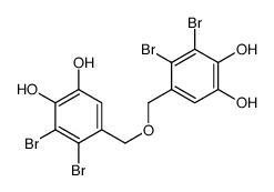 3,4-dibromo-5-[(2,3-dibromo-4,5-dihydroxyphenyl)methoxymethyl]benzene-1,2-diol结构式