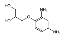 3-(2,4-diaminophenoxy)propane-1,2-diol结构式