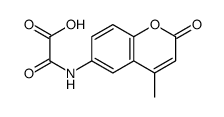 2-[(4-methyl-2-oxochromen-6-yl)amino]-2-oxoacetic acid Structure