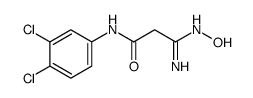 N-(3,4-二氯苯基)-3-羟基胺-3-咪唑丙酰胺结构式