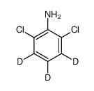 2,6-Dichlorobenzen-3,4,5-d3-amine Structure
