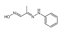 methylglyoxal 1-oxime 2-phenylhydrazone Structure