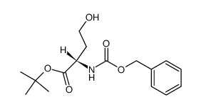 t-Butyl (2S)-2-[(Benzyloxycarbonylamino)]-4-hydroxybutyrate Structure