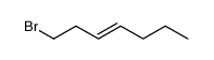 1-bromo-3-heptene Structure