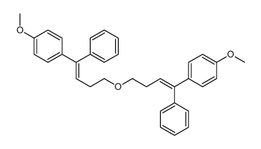 1-methoxy-4-[4-[4-(4-methoxyphenyl)-4-phenylbut-3-enoxy]-1-phenylbut-1-enyl]benzene Structure