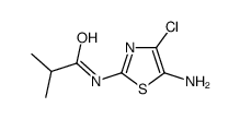 N-(5-amino-4-chloro-1,3-thiazol-2-yl)-2-methylpropanamide结构式
