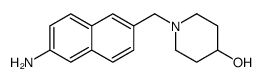 1-[(6-氨基-2-萘)甲基]-4-羟基哌啶结构式