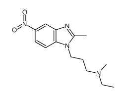 N-ethyl-N-methyl-3-(2-methyl-5-nitrobenzimidazol-1-yl)propan-1-amine结构式