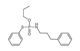 3-phenyl-N-[phenylsulfanyl(propoxy)phosphoryl]propan-1-amine Structure