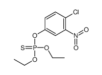 (4-chloro-3-nitro-phenoxy)-diethoxy-sulfanylidene-phosphorane结构式
