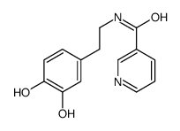 N-[2-(3,4-dihydroxyphenyl)ethyl]pyridine-3-carboxamide结构式